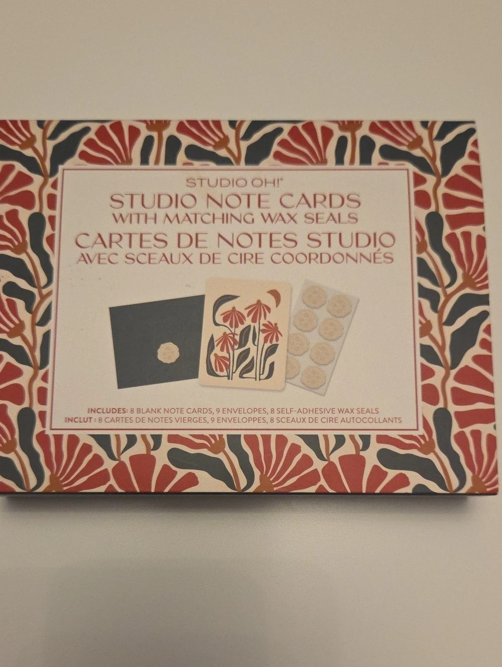 Studio Oh! Keep Blossoming Studio Note Cards with Matching Wax Seals! Keep